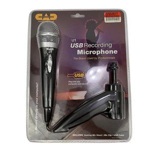 CAD U1 USB Recording Microphone for PC Computer Vocals Instruments Song w/ Stand